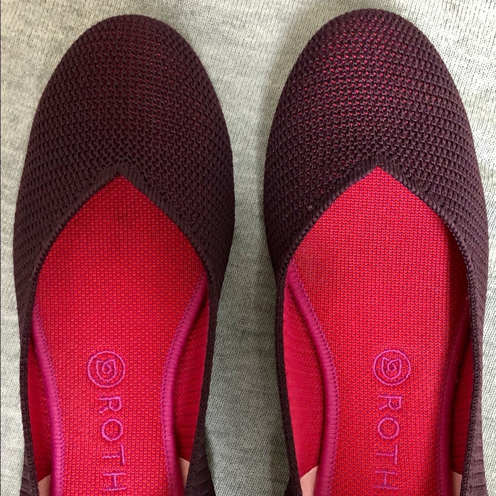 Rothy’s flat Berry Lattice 9.5